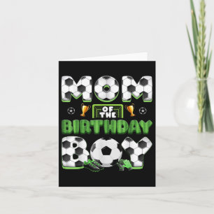 Tarjeta Mamá Y Papá De La Familia Birthday Boy Soccer Grou