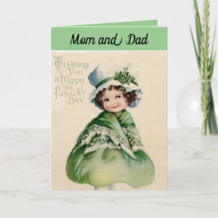 Tarjeta Mamá y papá de St. Patrick