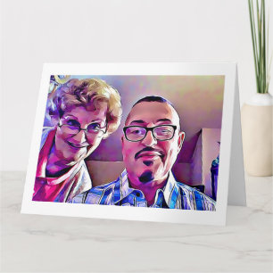 Tarjeta Mamá y yo Día de la Madre 2017 edades 84 y 64 tarj