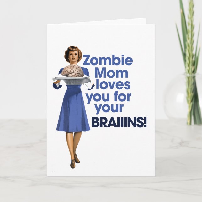 Tarjeta Mamá zombie (Anverso)