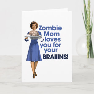 Tarjeta Mamá zombie
