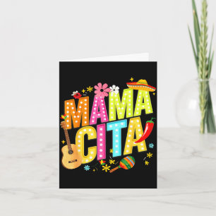 Tarjeta Mamacita familia cinco de mayo coincidente mexican