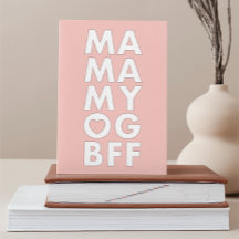 Mamáes audaces modernas MAMÁES mi BFF Textos Tarje