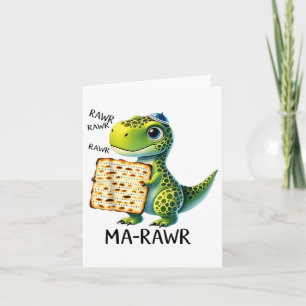 Tarjeta Mamáes de Pover Maror rugen Dinosaur Funny Pesach 