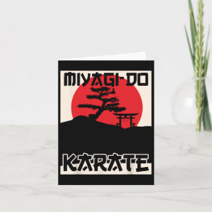 Tarjeta Mamáes retro vintage Miyagi-do Karate Life Bonsai 