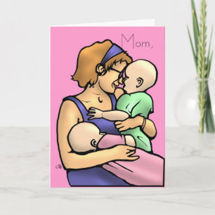 Tarjeta Mamás, mamá,