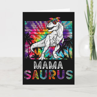 Tarjeta Mamasaurio Dinosaurio Mamá Saurio Familia Igual Ca