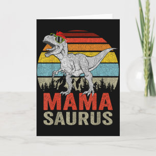 Tarjeta Mamasaurio Dinosaurio Mamá Saurio T Rex Divertida