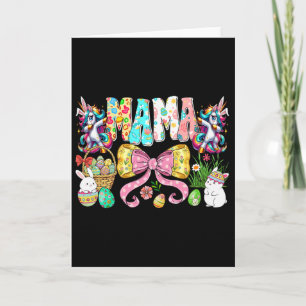 Tarjeta Mamaw Bunny Grupo Familiar Conjunto Conejo Pascua 