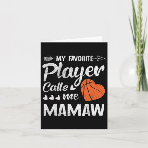 Tarjeta Mamaw Bysketbyll Mi jugador favorito me llama Mama
