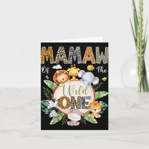 Tarjeta Mamaw De La Selva Salvaje Un Primer Cumpleaños Sel