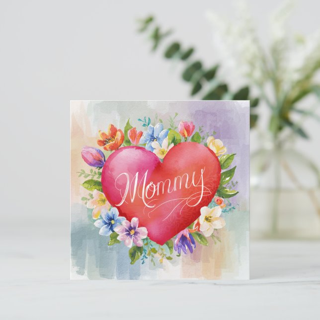 Tarjeta mami (Anverso de pie)