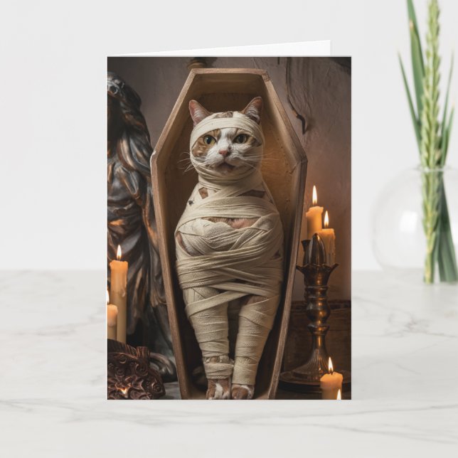 Tarjeta Mami de gato (Anverso)