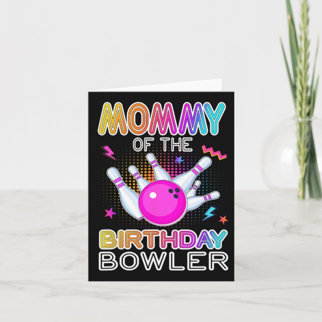 Tarjeta Mami Of Birthday Bowler Fiesta Ce (Anverso)