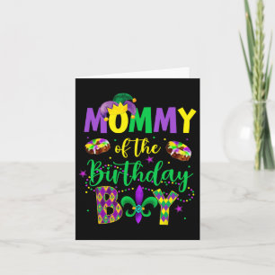 Tarjeta Mami Of Birthday Boy Shirt Mardi Gras Mami M