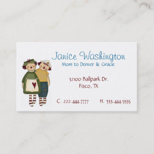 Tarjeta mami Personalizado de muñecas raquíticas