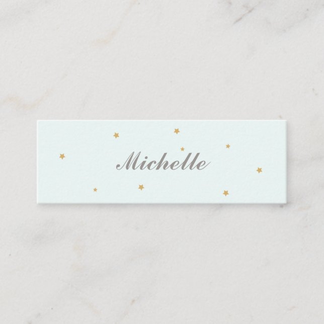 Tarjeta mami simple elegante de las estrellas de o (Anverso)