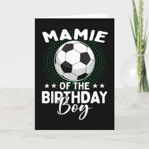Tarjeta Mamie del jugador de fútbol del cumpleaños Cumplea