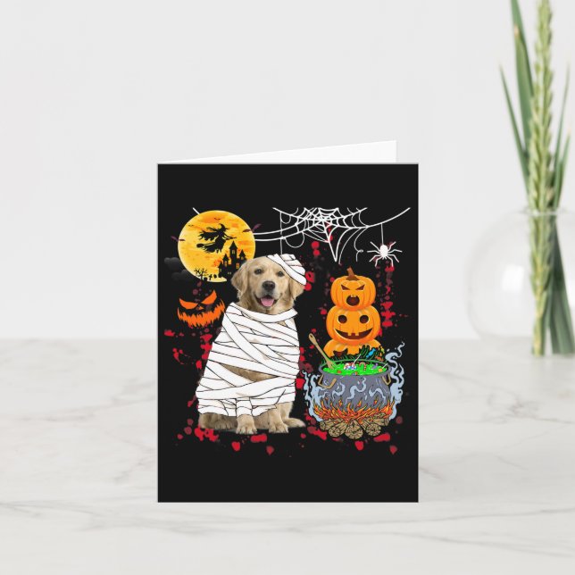Tarjeta Mamita del perro de la colección de oro de Hallowe (Anverso)