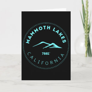 Tarjeta Mammoth Lakes California Mountain Town - Elevado