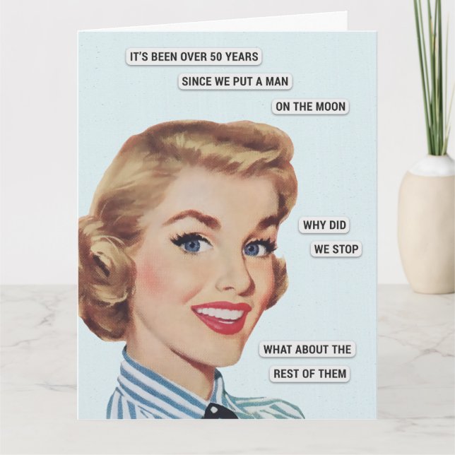 Tarjeta Man On The Moon (Anverso)