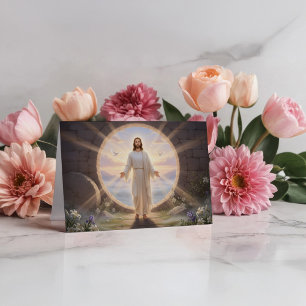 Tarjeta Mañana de Pascua Santa Jesús