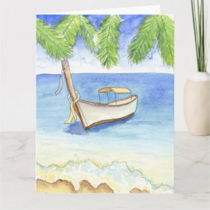 Tarjeta Mañana en Bali Watercolor