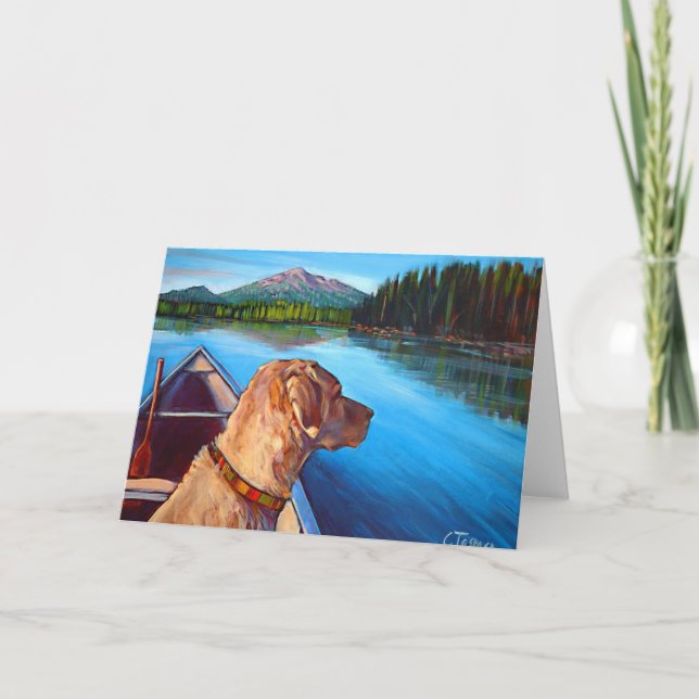 Tarjeta Mañana en el lago (Anverso)