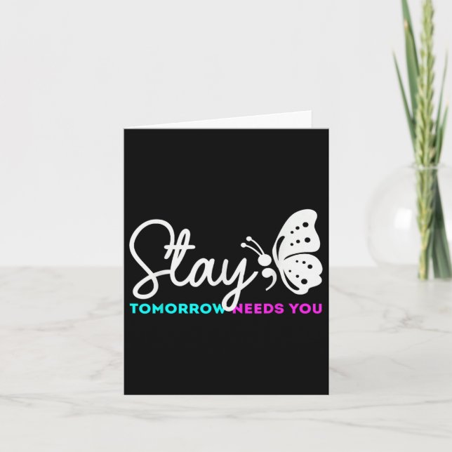 Tarjeta Mañana le necesita suicidio en salud mental (Anverso)