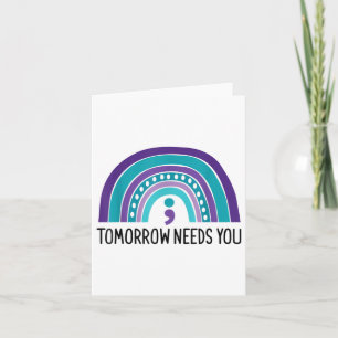 Tarjeta Mañana te necesita predicción suicida de semicolón