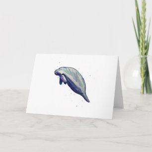 Tarjeta Manatee Painting Art