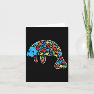 Tarjeta Manatee Puzzle Autism Awareness Autistic Women Me
