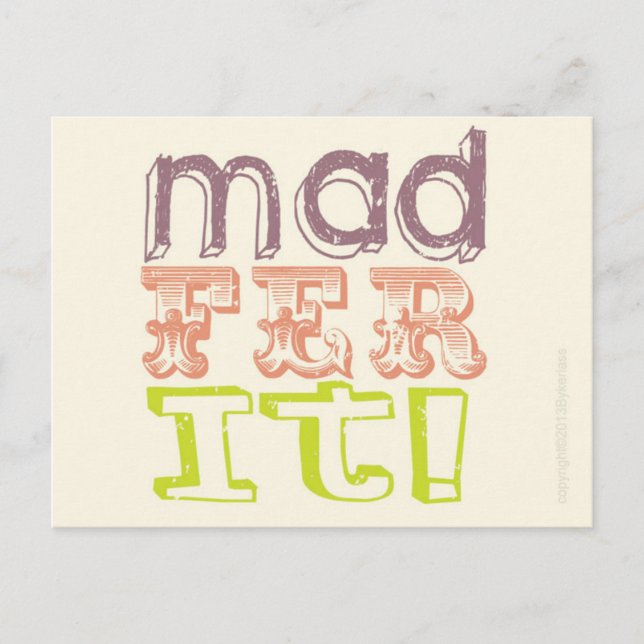 Tarjeta Manc - Mad Fer It (Anverso)