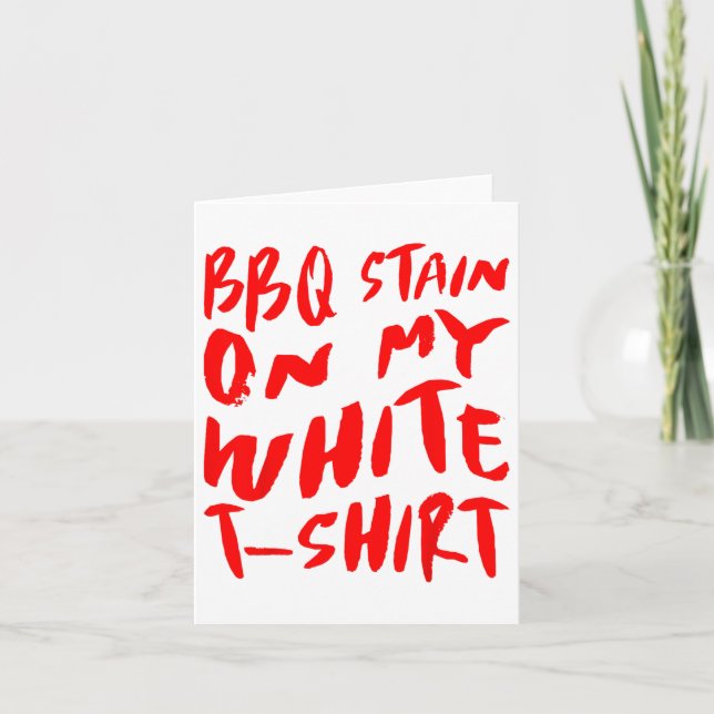 Tarjeta Mancha Bbq En Mi Blanco - Bbq _1 (Anverso)