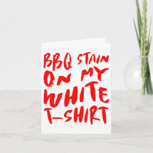 Tarjeta Mancha Bbq En Mi Blanco - Bbq _1
