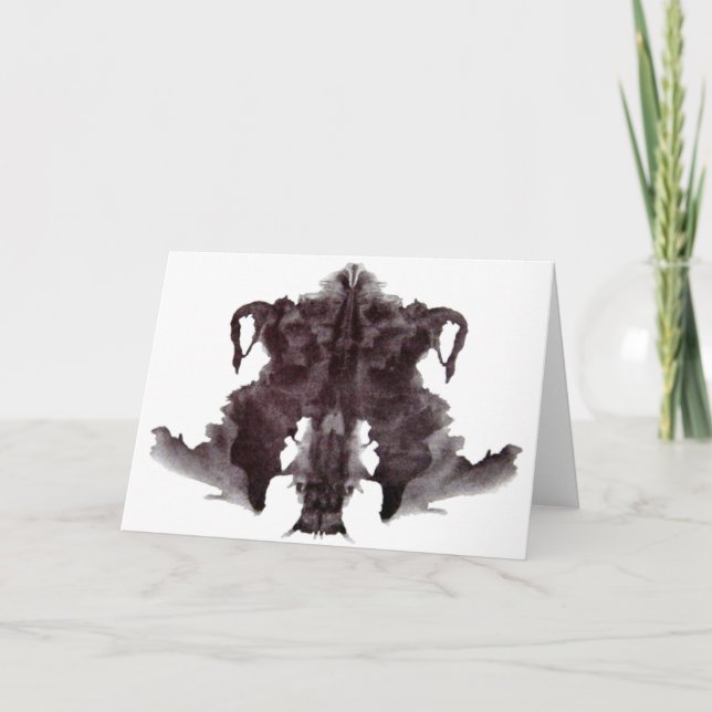 Tarjeta Mancha blanca /negra 4 de Rorschach (Anverso)