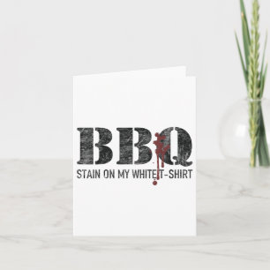 Tarjeta Mancha De Barbacoa En Mi Blanco _3