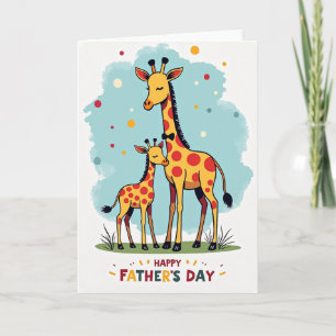 Tarjeta manchada del Día del Padre dulce
