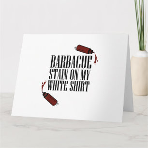 Tarjeta Manchas de barbacoa en mi blanco