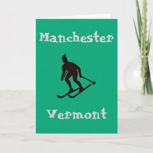 Tarjeta Manchester, VT (Green Mountain Apres Skiship Town)