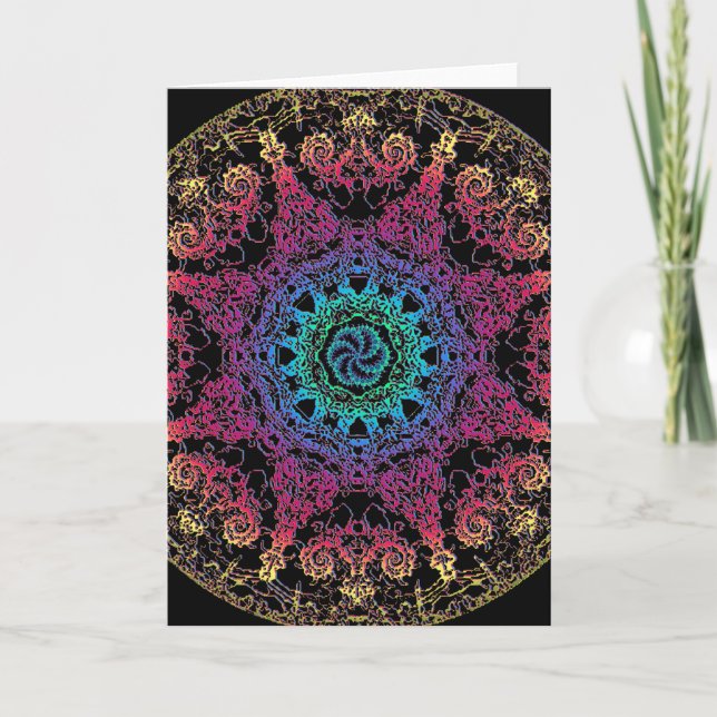 Tarjeta Mandala de Kala Chakra (Anverso)