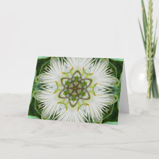 Tarjeta Mandala de la flor de la pasión