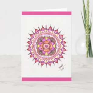 Tarjeta Mandala de la sol