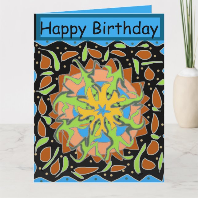 Tarjeta Mandala de Lagarto (Anverso)