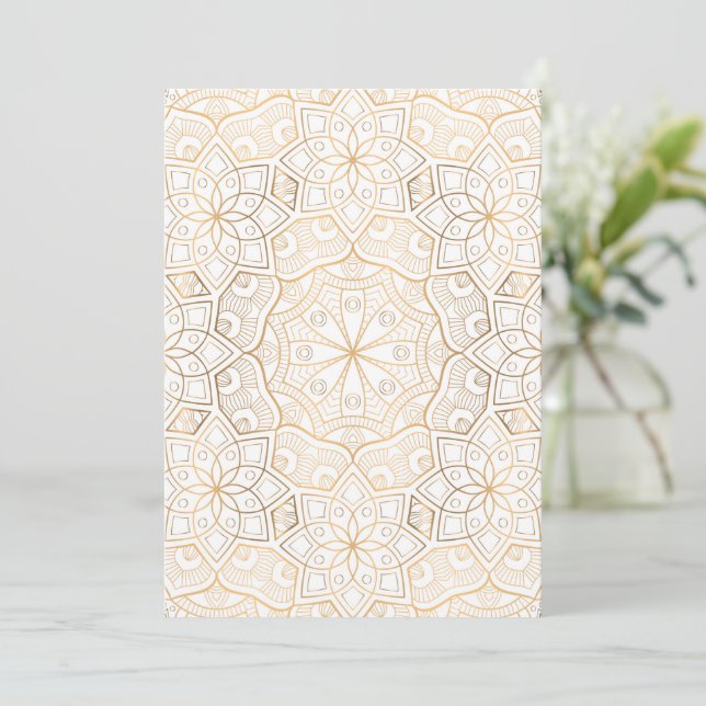 Tarjeta Mandala de Lujo 4 (Anverso de pie)
