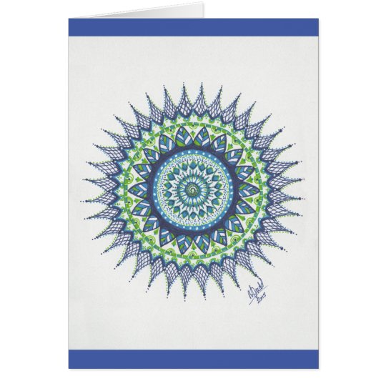 Tarjeta Mandala del agua