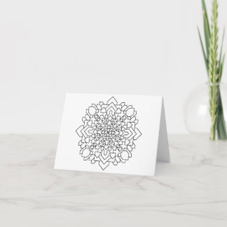 Tarjeta Mandala geométrica #12
