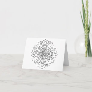 Tarjeta Mandala geométrica #15