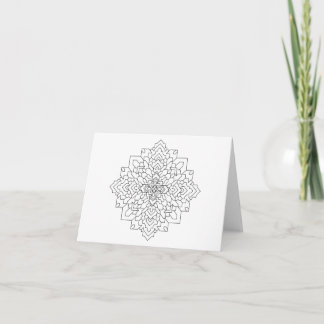 Tarjeta Mandala geométrica #7