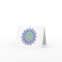 Mandala pacífica Notecard de Yin Yang